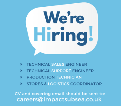 We Are Hiring! Sales and Support Engineers, Production Technician and Stores & Logistics coordinator